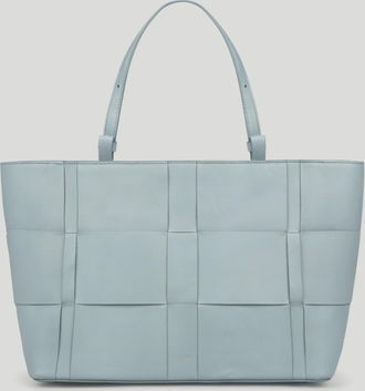 DeMellier The Florence in Pacific Blue Fine Grain Leather Tote & Work bag
