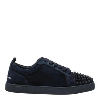 Christian Louboutin Louis Jr Spikes Canopy Orlato Low-Top Sneaker - Heren - Schoenen - Blauw - Maat: 41 EU Leer