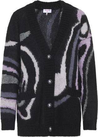 Pucci Zwarte Mohair Trui Aw 25 - Dames - Vesten - Veelkleurig - XS - Wol - Truien & Vesten