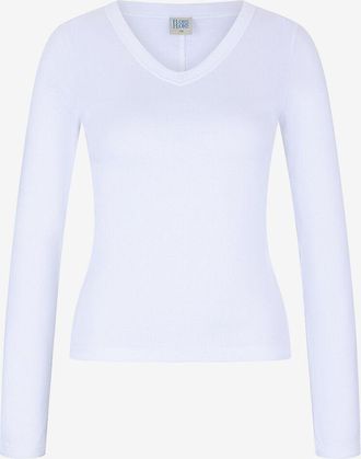 Flore Flore Lang&auml;rmeliges T-Shirt mit V-Ausschnitt aus Biobaumwolle Jill Tee