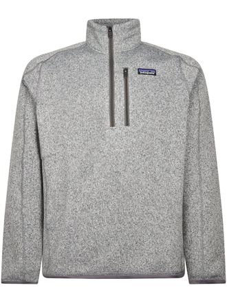 Patagonia Quarter-Zip Knit Sweater with Textured Fabric and Pocket