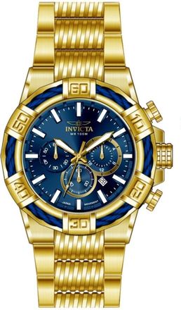 Invicta Bolt 49904 Heren Horloge - Quartz Uurwerk - Roestvrij Staal met blauwe Wijzerplaat - 51mm