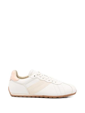 Woolrich White Flat Seta Silk-Low-Profile Sneakers