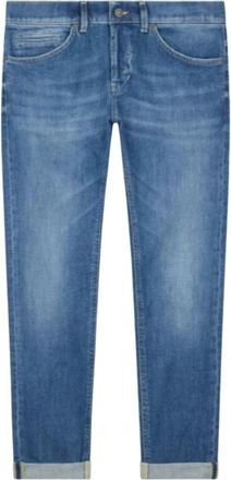 Dondup Heren, Jeans, Blauw, Maat: W33 Katoen