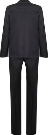 Tagliatore Mens Suit Vesuvio Black Virgin Wool Suits