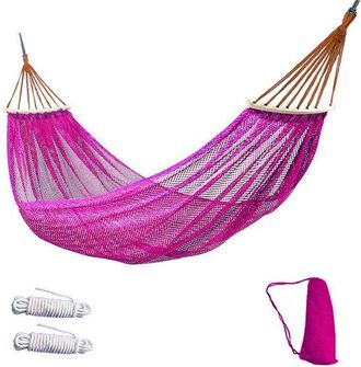 OEM Cama Colgante Rosa Para Exteriores - Malla De Alambre Con Agujeros, Poste Flexible Para Columpio, Sistema Antivuelco Para Camping Y Turismo