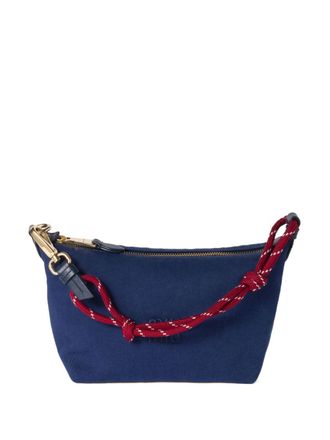 Miu Miu gabardine mini bag - women - Recycled Polyamide/Calf Leather - One Size - Blue