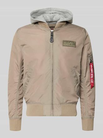 Alpha Industries Alpha Industries Blouson mit Logo-Anh&auml;nger Modell MA-1 TT in Sand, Gr&ouml;&szlig;e XXXL