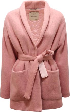 Emma & Gaia Capes - Dames - Jas met riem - Roze - S - Jassen