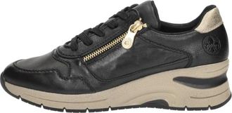 Rieker Sneakers Laag - Dames - Sneakers - Zwart - 42 EU - Schoenen