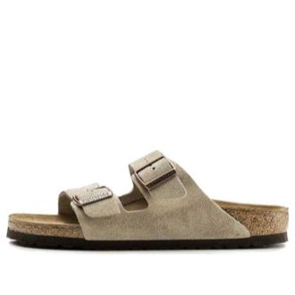 Birkenstock Arizona Suede Leather Narrow Fit Sandals Taupe 0051463
