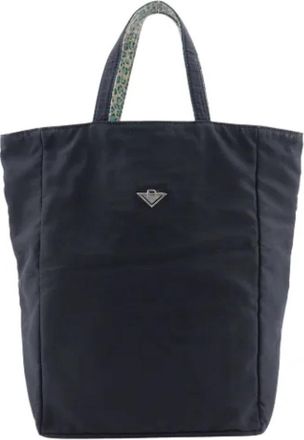 Bottega Veneta Pre-owned Canvas totes - Dames - Vintage Shopper - Zwart - ONE Size - Nylon - Vintage