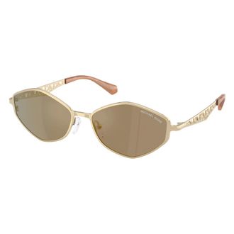 Michael Kors Sunglasses, female, Yellow, Size: 56 MM Gold Coast Sunglasses