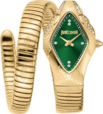 Just Cavalli Womens Snake 316L Stainless Steel Watch - Gold - One Size