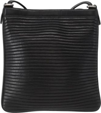 Ferragamo Pre-owned Gancini Schoudertas - Dames - Vintage Schoudertas - Zwart - ONE Size - Leer - Vintage