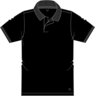 Wahts Mens Polo, TargetGroup:Men Pure Black / XXL