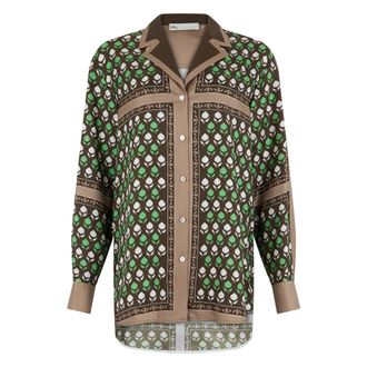 Tory Burch Tory Burch, Shirts, female, Multicolor, Size: S Silk Top