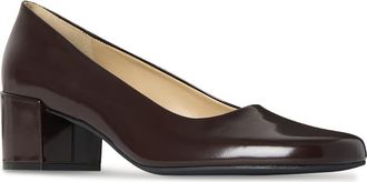 The Row Penelope Block Heel Pump in Lacquer Brown at Nordstrom, Size 10.5Us