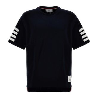 Thom Browne Heren, Tops, Blauw, Maat: XL Katoen