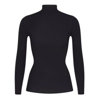 Nike (WMNS) Nike x SKIMS Weightless Layers Mock-Neck Long-Sleeve Top Obsidian TPLST6052W-OBD