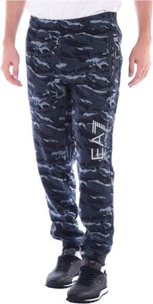 Emporio Armani Trainingsbroeken - Heren - Sweatpants - Grijs - L - Katoen - Broeken