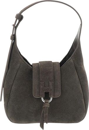Hogan Trend Mini Hobo Tas - Dames - Schoudertassen - Bruin - ONE Size - Leer - Tassen