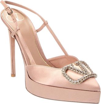 Valentino Vlogo Signature Satin Pump