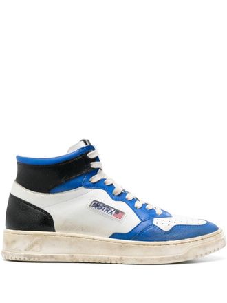Autry Sneakers alte con effetto vissuto - Bianco