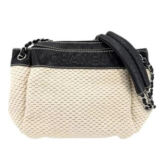 Chanel Pre-owned Vintage Schoudertas - Dames - Pre-owned - Beige - Maat: ONE Size Leer