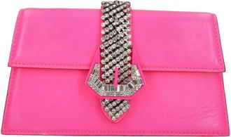 Gedebe Jade Leren Tas - Dames - Clutches - Roze - ONE Size - Leer - Tassen