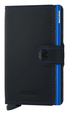 Secrid Miniwallet Matte in Black-Blue at Nordstrom
