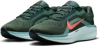 Nike Air Winflo 11 Running Shoe in Green/Ember/Denim Turquoise at Nordstrom Rack, Size 10