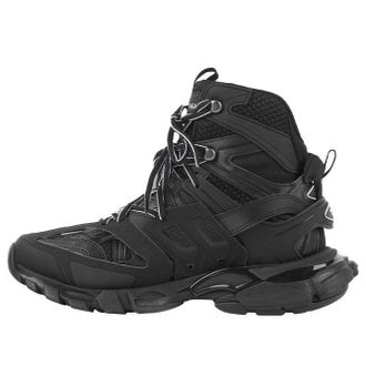 Balenciaga (WMNS) Balenciaga Track High-Top Daddy Shoes Black 654866W3CP31000