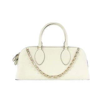 Valentino Pre-owned Handbags, female, Beige, Size: ONE SIZE Pre-owned Garavani Calf Bag