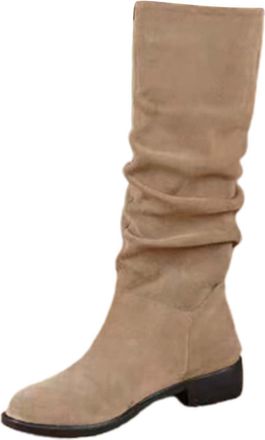 Generic Brown Boots with Heel - Womens Winter Shoes 38 Elegant Winter Boots with Heel Womens Shoes Warm Shoes Dressy Winter Boots Comfortable Slouchy Boots El