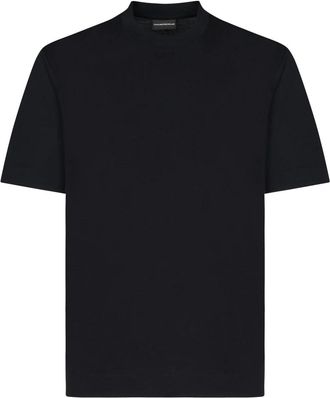 Emporio Armani Zwarte T-shirts en Polos - Heren - T-shirts - Zwart - XS - Katoen - Tops