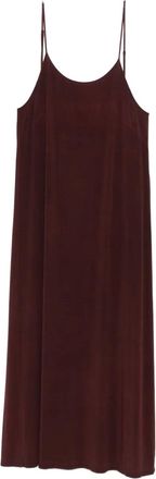 Uma Wang Abito lungo con spalline - Rosso