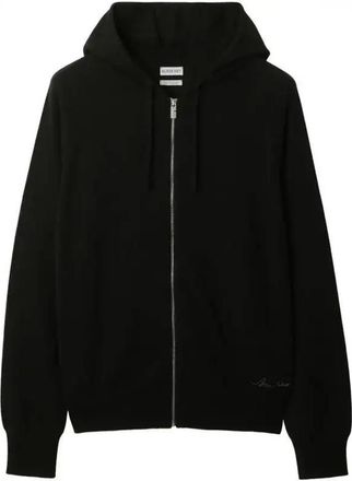 Burberry Mens Cashmere Zip-Fastening Hoodie, Size Small