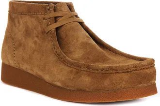 Clarks Wallabee Evo Bt Mens Soft Suede Crepe Sole Chukka Ankle Boots (Sand, UK 9.5)