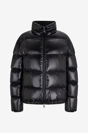 Moncler Kurze glänzende Boxy-Daunenjacke Abbadia