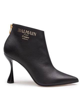 Balmain Leather Ankle Boot
