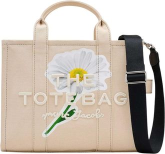 Marc Jacobs Beige The Daisy Script Medium Tote