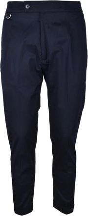 low brand Katoen Elastaan Broek - Heren - Slim Fit Broeken - Blauw - W34 - Katoen - Broeken