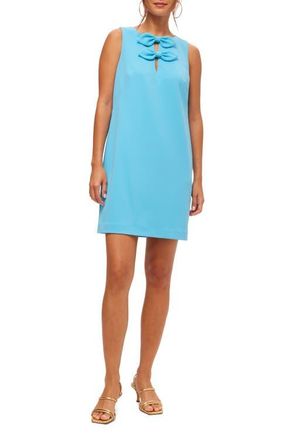 Trina Turk Martina Bow Dress in Champion Cyan at Nordstrom, Size 4