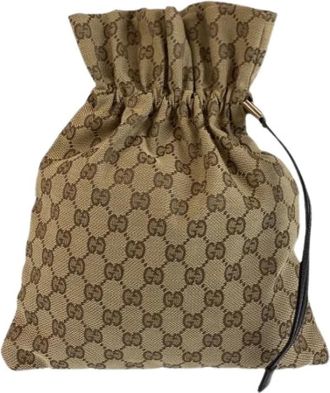 Gucci Pre-owned GG Canvas Pouch - - Pre-owned - Donna - Marrone - ONE SIZE