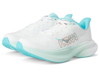 Hoka One One Mach 6 Womens Shoes Frost/Rose Gold : 9.5 B - Medium, Textile