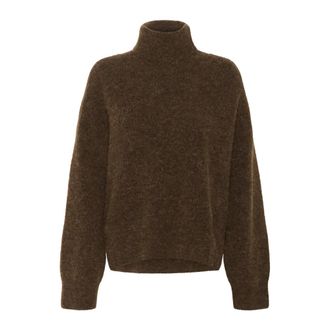 Gestuz Alpha GZ Rollneck - Dames - Coltruien - Bruin - XL - Truien & Vesten