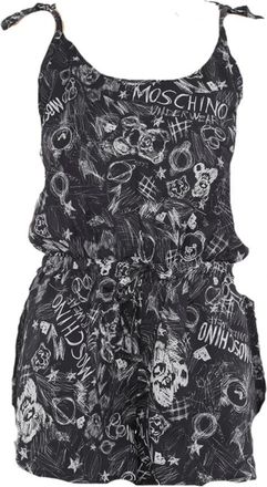 Moschino Underbear Tuta Corta Cotone - Dames - Playsuits - Zwart - L - Jumpsuits & Playsuits