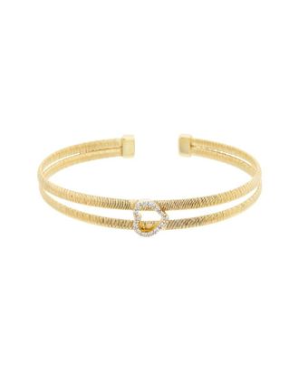 Meshmerise 18K Over Silver Mesh Bangle Bracelet