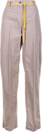 Aspesi Rechte Broek - Dames - Straight fit broeken - Beige - S - Broeken